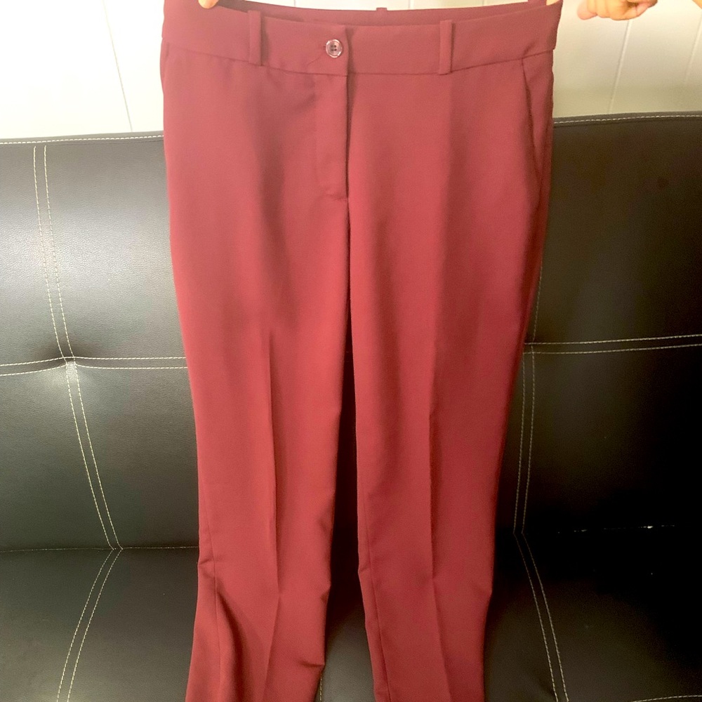 H&M trousers wine color